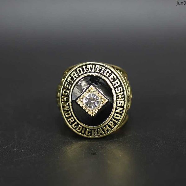 Anillos De Banda Mlb 1968 Detroit Tiger Anillo De Campeonato De La Serie Mundial De La Liga Americana De Béisbol Kfo4