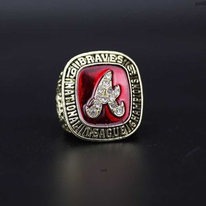 Anillos De Banda Mlb 1991 Atlanta Warriors Campeonato De Béisbol Anillo Fans Pj3m