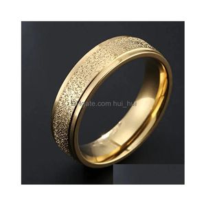 Band Ringen Modyle Goud Kleur Romeinse Cijfers Ring Roestvrij Staal Mannen Vrouwen Spinner Chain Bijoux Bague Femme Anillos Mujer 231021 Dro Dh2T1