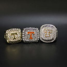 Rings de banda NCAA 1998 2008 2015 Universidad de Tennessee Voluntario del equipo Voluntario Campeonato Ring Ball