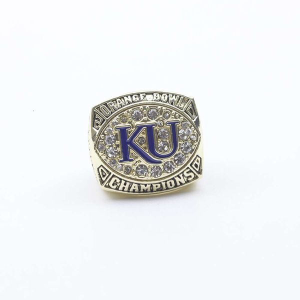 Band anneaux NCAA 2008 Champion de basket-ball de l'Université du Kansas Crow Hawk Ring Osal