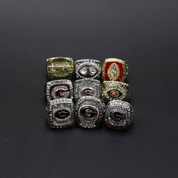 Band anneaux NCAA University of Georgia Bulldog 9 Set University League Champion Ring Reimpression S8HH