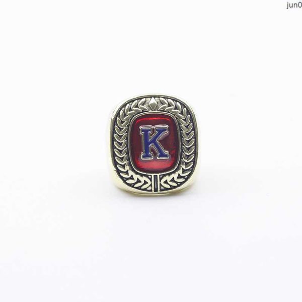 Anneaux de bande NCAA Université du Kansas Crow Hawk K Bague de champion de basket-ball