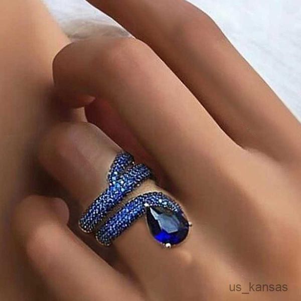 Anillos de banda, nueva moda, anillo de dedo para fiesta de cóctel para mujer, regalo de diseño, accesorios de personalidad, anillos de baile para mujer, joyería R230725