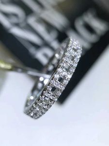 Bandringen Nieuwe mode platina sieraden natuurlijke diamanten sieraden ring dames vintage oorsprong diamant ring party cadeau j240410