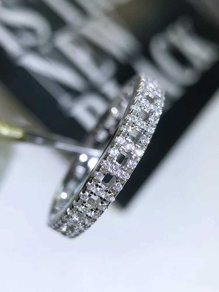 Anneaux de bande New Fashion Platinum Jewelry Natural Diamond Bijoux Bague Femme Vintage Origine Diamond Ring Party Gift J240410