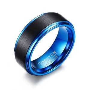 Bandringen Nieuwe mode Tungsten Men Merken verlovingsring Punk Cool Male accessoires Sieraden Geschenken Groothandel drop levering Dhgrf