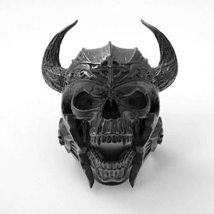 Bands Anneaux New Retro Bull Head Mask Warrior Skull Shape Ring Men's Ring Fashion Metal Horror Skull Corne ACCESSOIRES DE RONNE