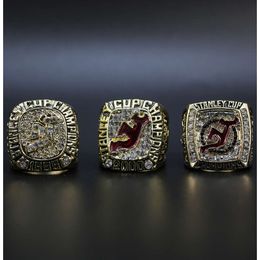 Bandringen NHL 1995 2000 2003 New Jersey Devil Ice Hockey Championship Ring 3 -delige set NB4V