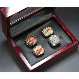 Band Rings NHL 1997 1998 2002 2008 Ring du championnat de Detroit Red Wings 4pcs set