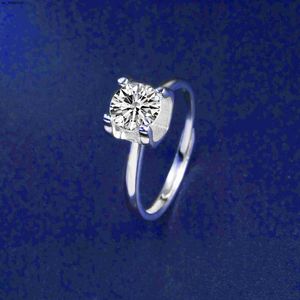 Anneaux de bande NYMPH Moissanite Diamond Ring 10 DIJ 925 Sterling Silver Romantique Ladies Fine Jewelry Wedding Anniversary Gift J230522