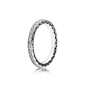 Band Ringen Real 925 Sterling Sier Cz Diamond Ring Met Originele Doos Fit Pandora Wedding Engagement Sieraden Voor Vrouwen Drop levering Dh4X9