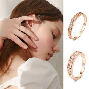 Bandringen Ring for Women Men Classic Engagement Wedding Lover Rings AAA+ Cubic Zirconia Fashion Jewelry R011 R062