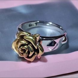 Anillos de banda Rozen Maiden Rings Lampe Shinku Cosplay Retro 3D Rose Finger Ring Reiner Rubin Disfraces Accesorios Joyería Anime Merch 231222