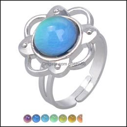 Bandringen verkopen mode charme warme stemming kleur veranderende ring verstelbare 811 Q2 drop levering sieraden dhotg