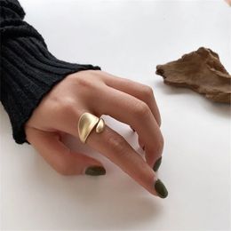 Band Ringen Eenvoudige Open Ringen Voor Vrouwen Goud Kleur Mode Koreaanse Straat Meisje Trouwringen Verstelbare Knuckle Vinger Sieraden 231021