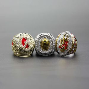 Bandrings drie 2020 NCAA University of Alabama Championship Ring Sets H1DS