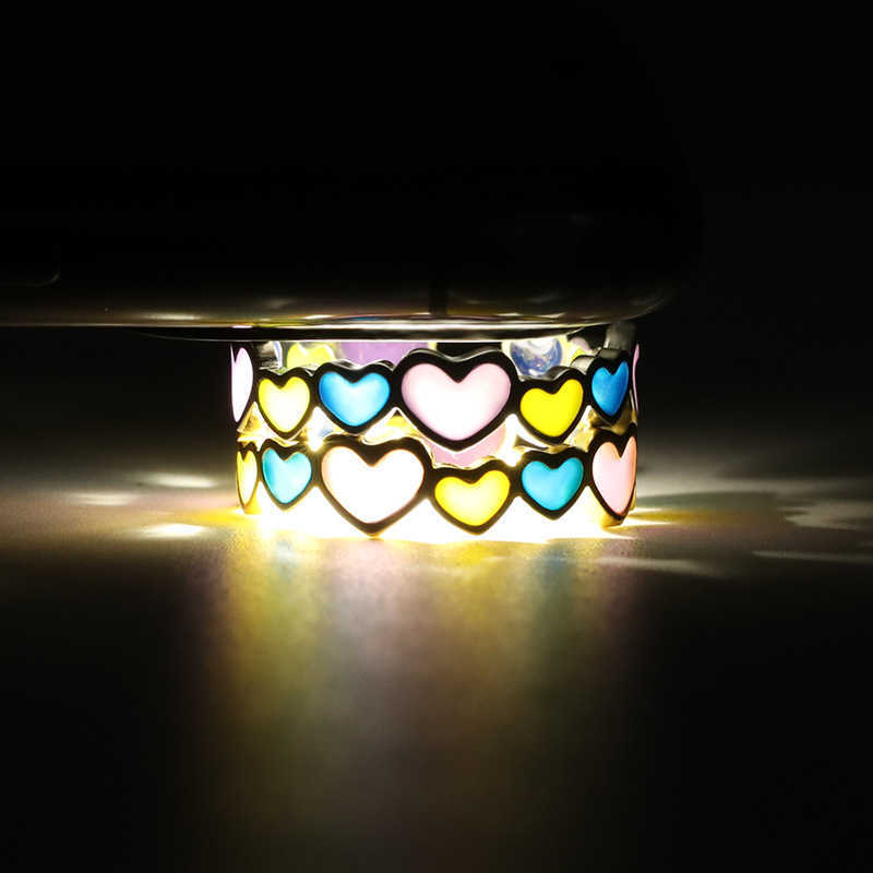 Band Rings Trendy Luminous Finger Ring for Women Men Glowing In Dark Heart Lover Couple Wedding Opening Rings Butterfly Ring Charm Jewelry AA230426