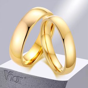 Anneaux de bande Vnox anti-rayures tungstène anneaux de mariage pour femmes hommes simples bandes de mariage classiques pour les Couples bijoux de base 231114
