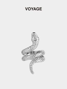 Bandringen VOYAGE slangvormige temperamentring met niche-ontwerp high-end gevoel wijsvinger vrouwelijk licht luxe modieuze persoonlijkheid coole stijl ring