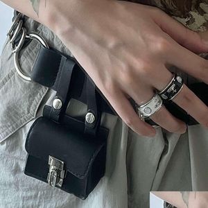 Bandringen Westerse keizerin-weduwe Middeleeuwen Koning Dropped Glaze Ring Vrouwelijke opaalsteen Klein en luxe ontwerp Gekleurd cadeau Girlfr Dhqyt