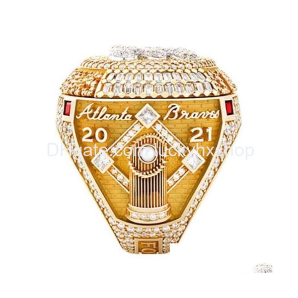 Band Rings Wholesale 2022 Atlanta Championship Ring Fans Cadeaux commémoratifs à porter sur le stade Drop Delivery Jewelry Dhm5Z
