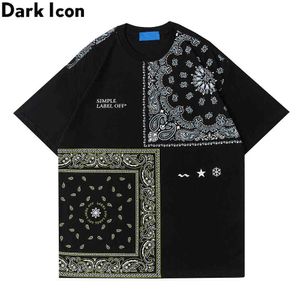 Bandana hiphop t-shirt mannen vrouwen ronde hals hipster heren t-shirt paar tee shirts 210603