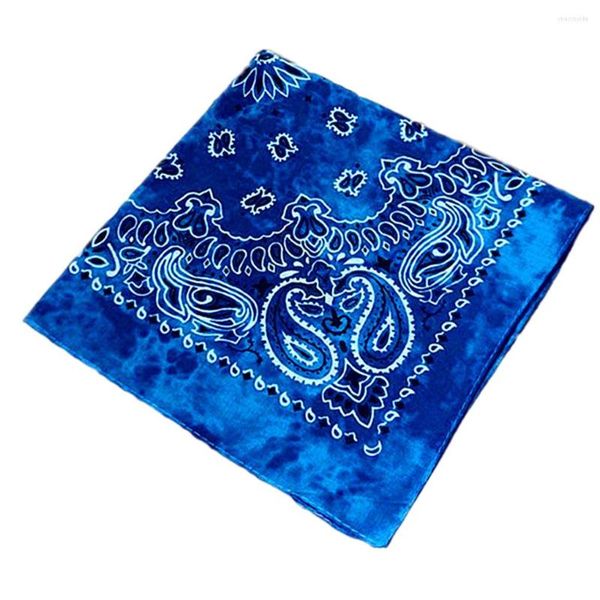 Bandanas 1/2/3/5 Bandana Carré Écharpe Paisley À Motifs Bandeau Randonnée Foulard Moderne Accessoires Cadeaux Pour Hommes Femmes Tie Dye Bleu