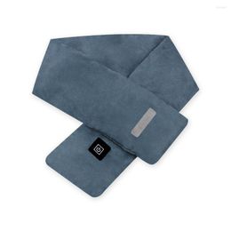 Pañuelos 1/2/3 invierno calefacción bufanda temperatura ajustable USB hombro calentador agua lavable bufandas 5W equipo de calentamiento azul marino