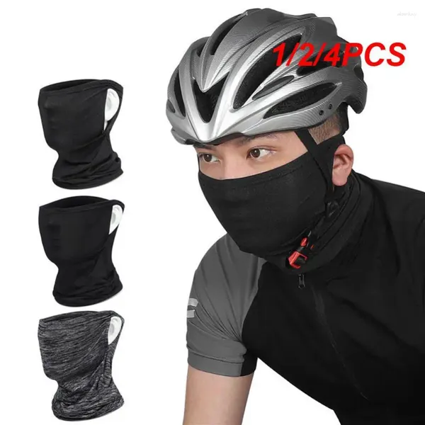 Bandanas 1/2/4 pièces été demi-crâne masque pour hommes imprimé Tube randonnée écharpe cyclisme Bandana Sport chasse course ski cou