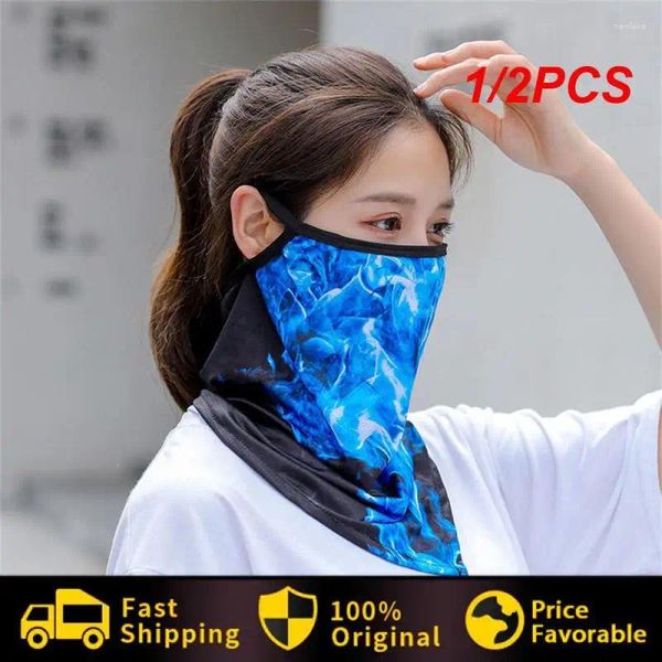 Bandanas 1/2 pièces Sports d'été Bandana Tube écharpe cyclisme randonnée chasse course pêche tactique cou guêtre couverture Triangle visage masque hommes