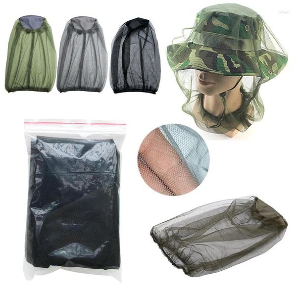 Bandanas 1-5pcs Cap Camping Chapeaux de pêche Chapeaux anti-insectes Anti-moustique Chapeau Bug Mesh Head Net Protecteur de visage