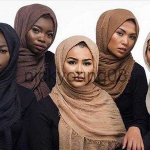 Bandanas * 190 cm Bulle Plaine écharpe/coton Écharpe Franges Femmes Doux Solide Hijab Populaire Silencieux Châles Grand Pashmina Wrap Hijab Écharpes x0628