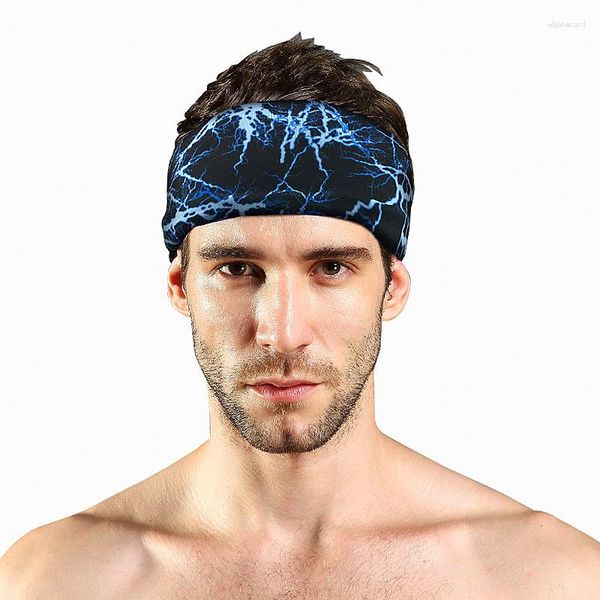 Bandanas 1pc bandeau de bande sueur bandage sport têtes coiffeur band workout tennis fitness jog basketball courir en bande sueur hommes hommes