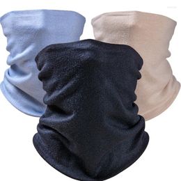 Bandanas 1 st winterhals warmer bandana buis sjaal imitatie kasjmere polyester pijp halve gezicht deksel thermisch skiën wandelcycli