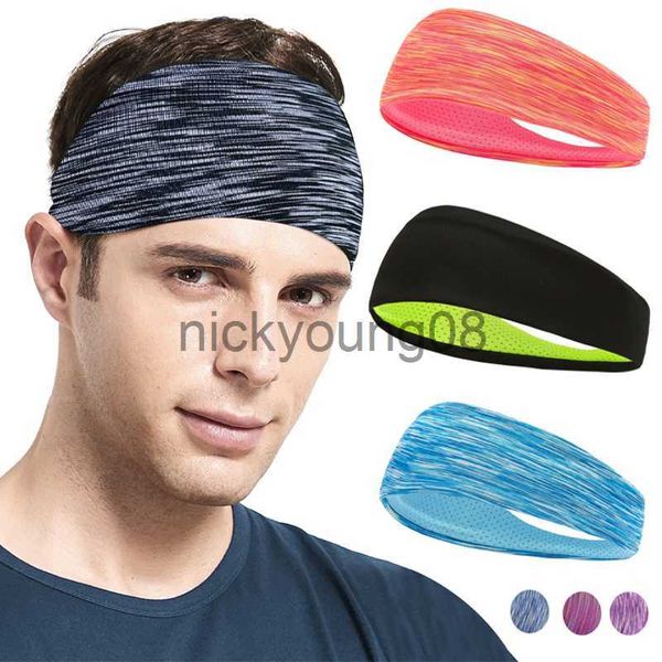 Bandanas 1PCS Bandeau pour Hommes Femmes Élastique Sport Bandeaux Head Band Yoga Bandeaux Chapeaux Headwrap Sports Workout Cheveux Accessoires x0628