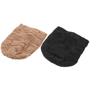 Bandanas 2 pièces automne et hiver hommes femmes tricot chapeau polyester (fibre de polyester) tricot