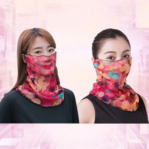 Bandanas 2 pièces écharpes femmes habillé visage cou masque mince voile Leggings écharpe femmes