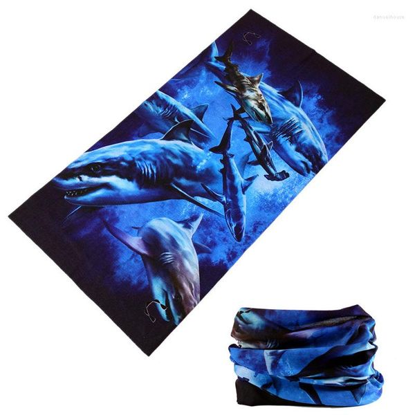 Bandanas 2023 hommes femmes été anneau écharpe bandeau drôle crâne fleur fer tour visage Bandana bracelet vélo Tube couverture Hijab