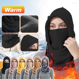 Bandanas 2023 hiver chaleur cagoule capuche unisexe extérieur coupe-vent Coldproof Plus velours écharpe masque équitation ski thermique couvre-chef