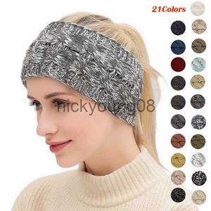 Bandanas 2023 Femmes Fille Automne Tricot Bandes De Cheveux Bandeau Femme Croix Turban Bandage Bandanas Cheveux Accessoires Headwrap Chapeaux Cadeau x0628