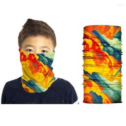 Bandanas 2024 Children's Bandana Pattern Series Magic Outdoor Sports Suncreen Multifonctional Protective Mask