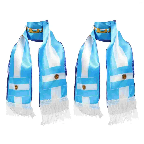 Bandanas 2 uds., bufandas animadas para eventos de fútbol, tejido para fanáticos del fútbol