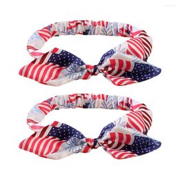 Bandanas 2pcs Independence Day Kids Headband Baby American Flag Po Props