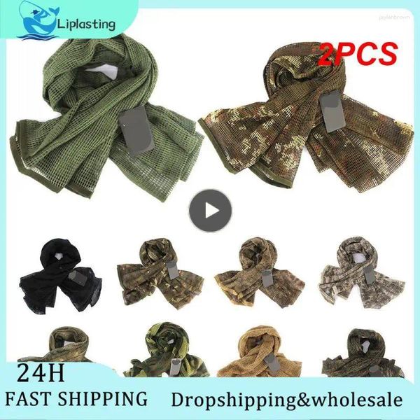 Bandanas 2pcs Sniper Veil Swear tactique respirant Accessoires Monsieur Keffiyeh pour les activités de plein air