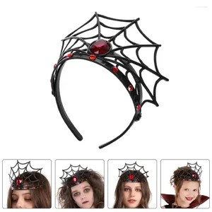 Bandanas 2pcs Spider Web Bandband Halloween Hair Hair Band Party Hoop
