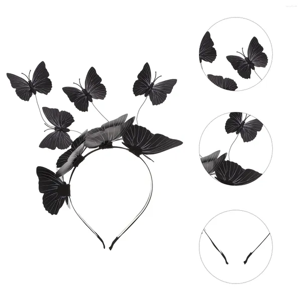 Bandanas 3D papillon bandeau camouflage vêtements papillons coiffure décorations Festival bandeaux scène plastique fille femmes