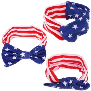 Bandanas 3 stcs Creatieve baby haarbanden AMERIKAANSE GIRL HOOFDBARNEN ACCESSOIRES