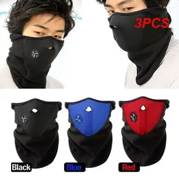 Bandana's 3 STKS Fietsmasker Winddicht Ski Snowboard Outdoor Maskers Stof Neopreen Hals Warm Half Gezicht Winter