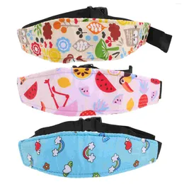 Bandanas 3 pièces tête de poussette pour bébé prend en charge le bandeau de fixation de sommeil de sécurité pour bébé